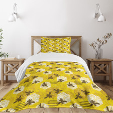 Patchwork Floral Elements Bedspread Set