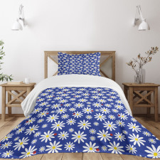 Daisies Spring Bugs Bedspread Set