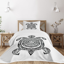 Turtle Spirals Bedspread Set