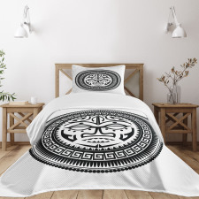 Maori Face Mask Bedspread Set