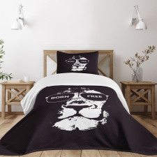 Lion Glasses Bedspread Set