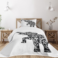 Floral Ornament Art Bedspread Set