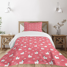 Puffy Lama Bedspread Set