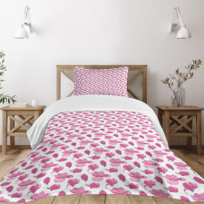 Hand Drawn Magnolias Bedspread Set