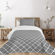 Monochrome Boho Design Bedspread Set