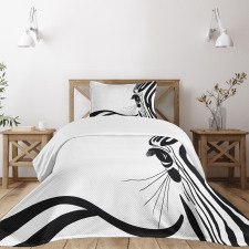 Zebra Stripes Pattern Bedspread Set
