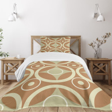 Contrast Circle Harmony Bedspread Set