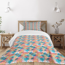 Boho Rainbow Colors Bedspread Set