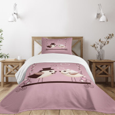 Tweeting Sparrows Bedspread Set