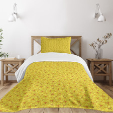 Flower Petals in Blossom Bedspread Set