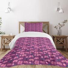 Abstract Poppy Petals Bedspread Set