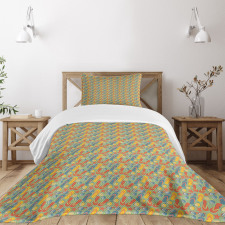 Starfishes Seashells Bedspread Set