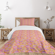 Fantasy Oriental Flowers Bedspread Set