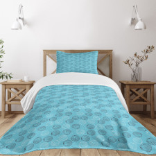 Maritime Seashells Bedspread Set