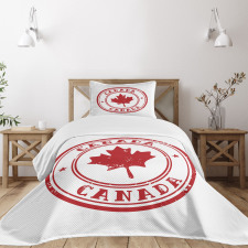 Rubber Stamp Design Bedspread Set