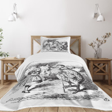 Alice and the Dodo Sketch Bedspread Set