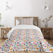 Ornamental Blossoms Art Bedspread Set