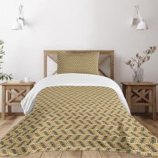 Asymmetric Lines Bedspread Set