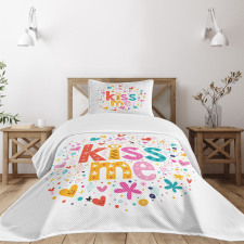 Retro Romantic Cartoon Bedspread Set