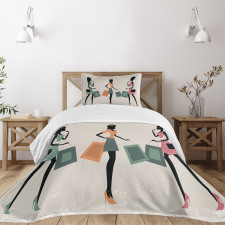 Shopping Theme Bedspread Set