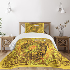 Factory Heart Image Bedspread Set