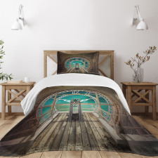 Fantasy Clock Tower Bedspread Set