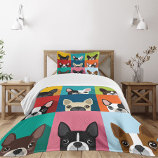 Terrier Portrait Bedspread Set