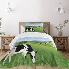 Agriculture Landscape Bedspread Set