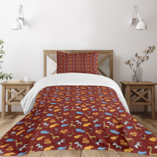 Doodle Animals Bedspread Set