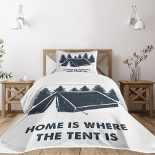 Home is Where the Tent is Bedspread Set