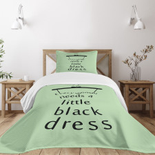 Little Black Dress Bedspread Set