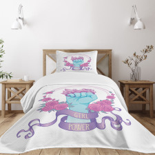 Fist Female Power Bedspread Set