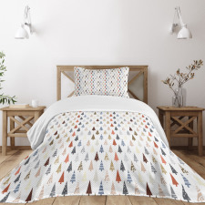 Fir Tree Motif Bedspread Set