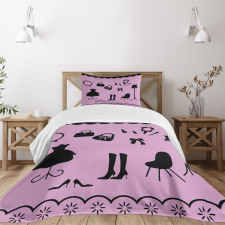 Boutique Shop Elements Bedspread Set