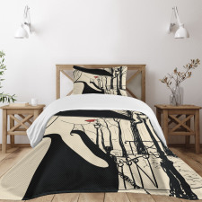 European Woman Montmartre Bedspread Set
