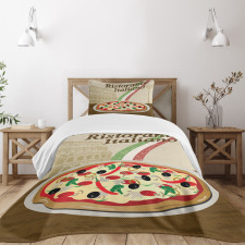 Italian Food Colloseum Bedspread Set