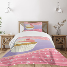 Yummy Pastry Floral Bedspread Set