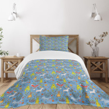 Spring Forest Fauna Bedspread Set