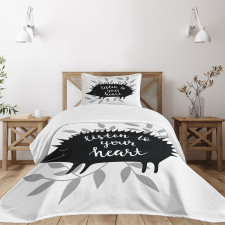 Silhouettes of Porcupine Bedspread Set