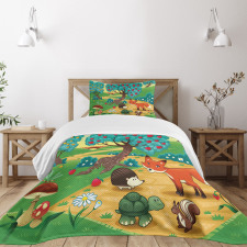 Woodland Happy Animals Bedspread Set