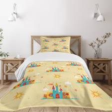 Medieval Castle Bedspread Set