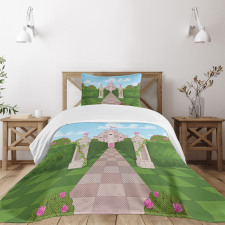 Ivy Covered Pillars Bedspread Set