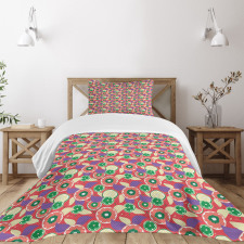 Colorful Lemons Bedspread Set