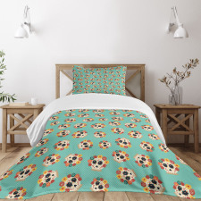 Latin American Skulls Bedspread Set