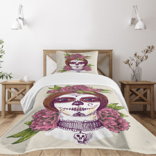 Girl with Makeup Bedspread Set