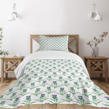 Botanical Print Plant Bedspread Set