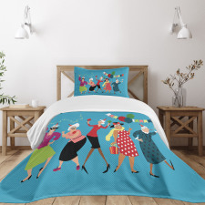 Mature Ladies Dance Bedspread Set