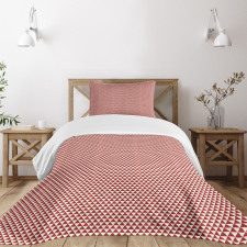 Bicolor Triangles Bedspread Set