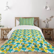 Nested Circle and Dot Bedspread Set