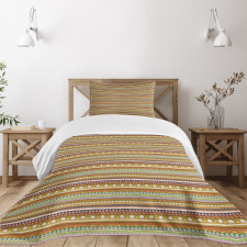 Triangle Semicircle Shapes Bedspread Set